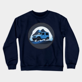 Jeep vehicle dark blue design Crewneck Sweatshirt